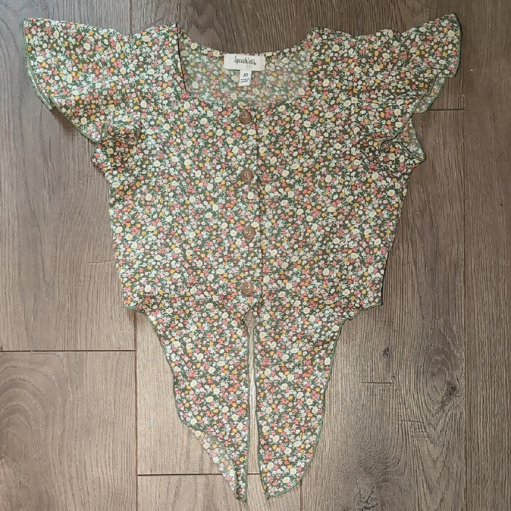 Girls Button Up Top